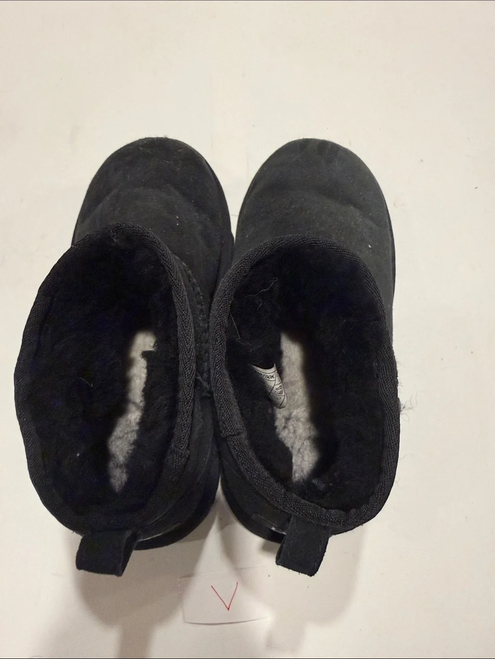 UGG Kids Black Ankle Snow Boots